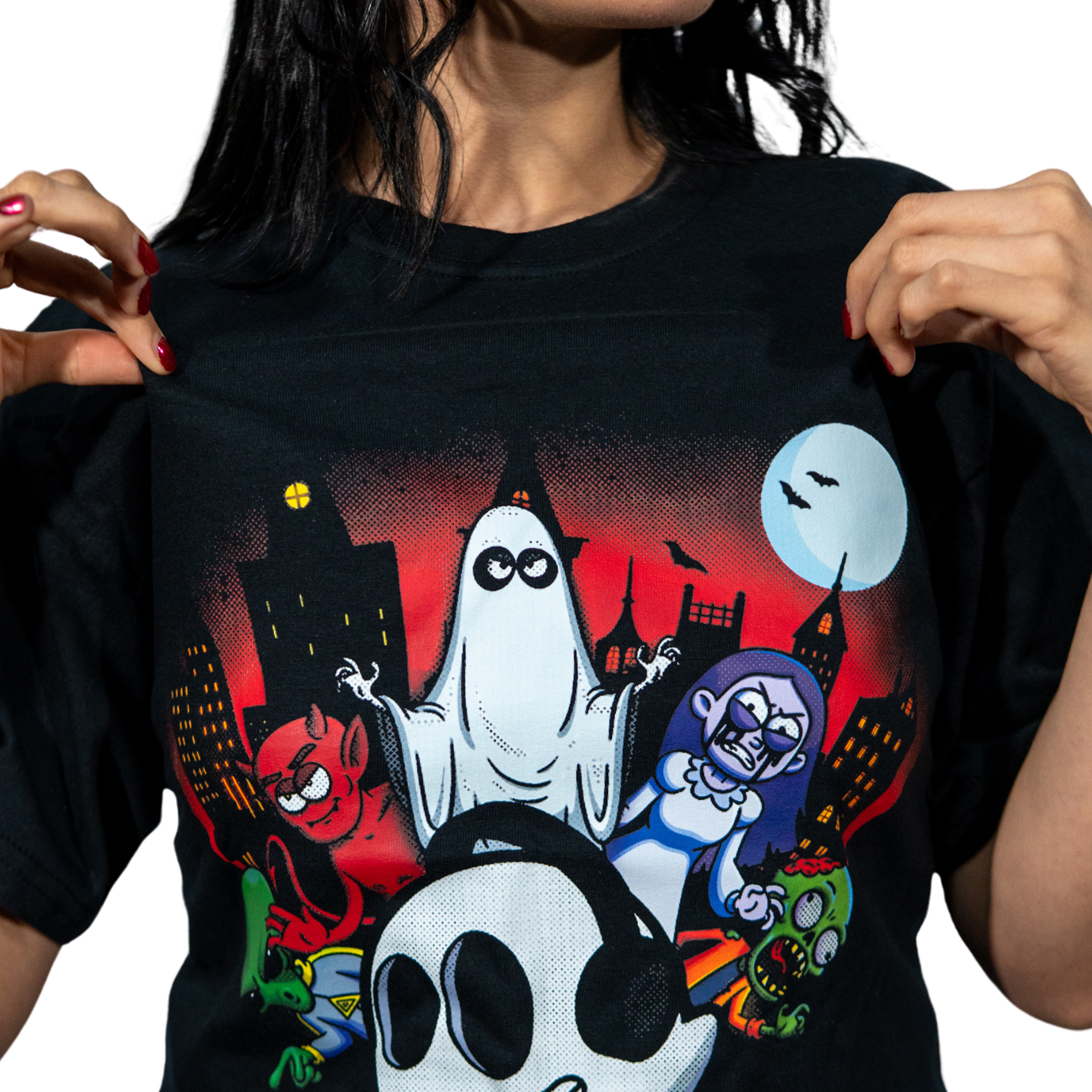EXTRA ANORMAL PLAYERA MONSTERS COLOR NEGRO