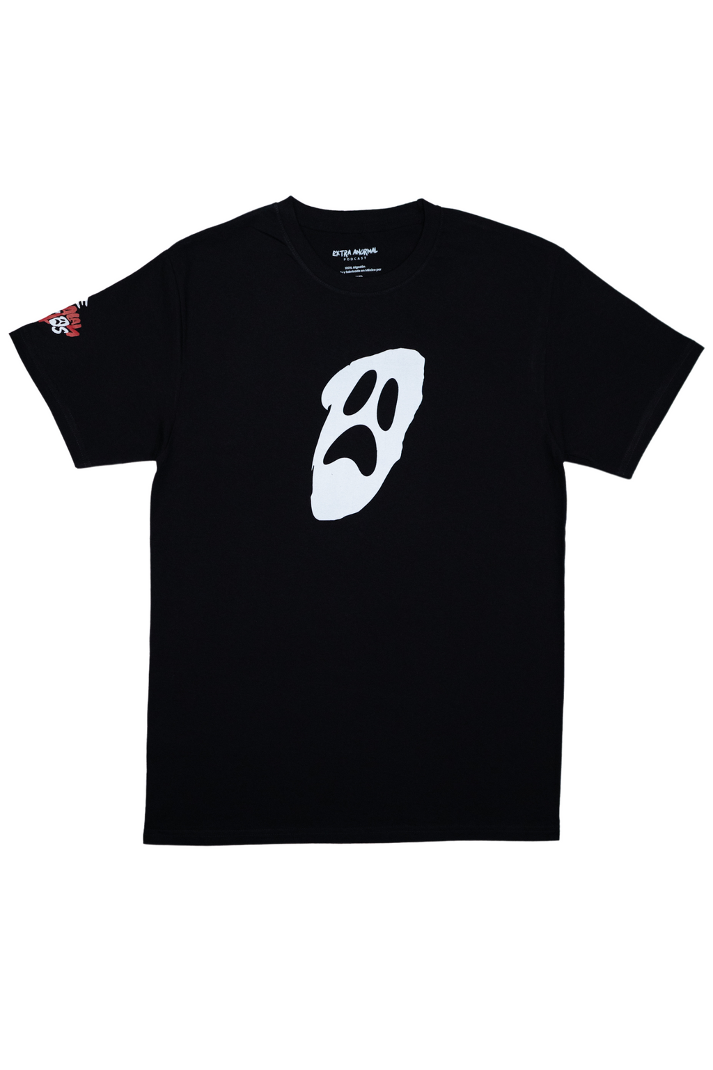 SE REGALAN SUSTOS PLAYERA FANTASMA COLOR NEGRO