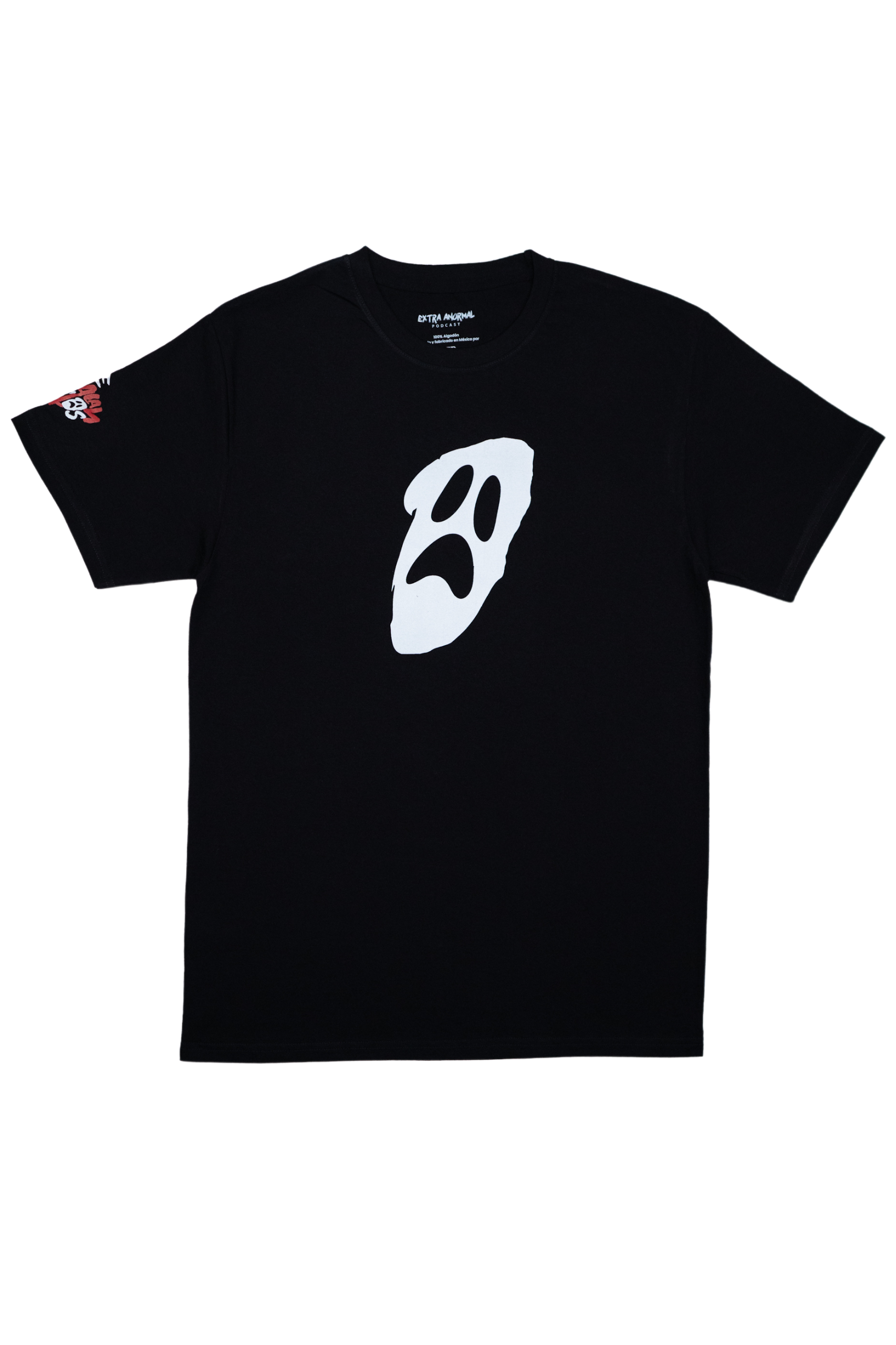 SE REGALAN SUSTOS PLAYERA FANTASMA COLOR NEGRO