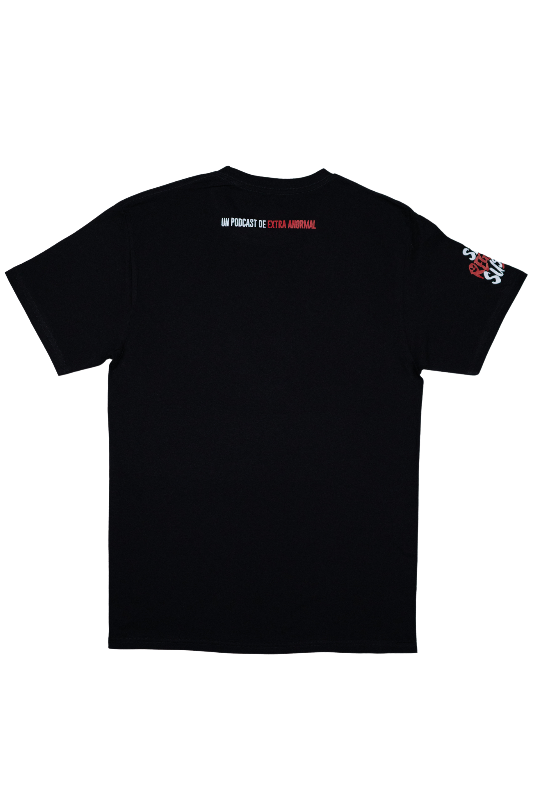 SE REGALAN SUSTOS PLAYERA FANTASMA COLOR NEGRO